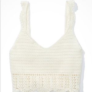 American Eagle Crochet Crop Top